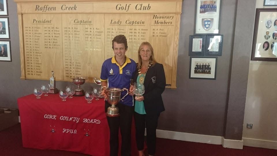 A young David Howard at a pitch and putt prizegiving